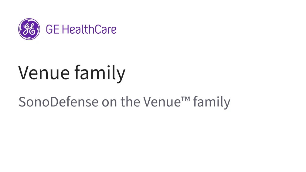 SonoDefense on the Venue™ Family
